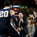 Penn State Head Coach Patrick Chambers screams at the end of the first half on Sunday, Feb. 17. Daniel Brenner I AnnArbor.com